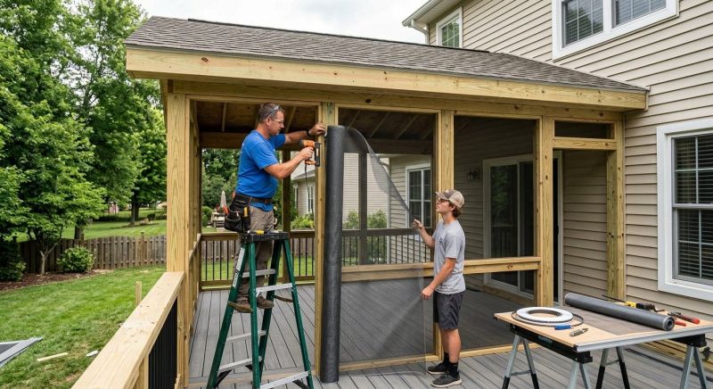Porch Enclosure Installation in Arvada, CO