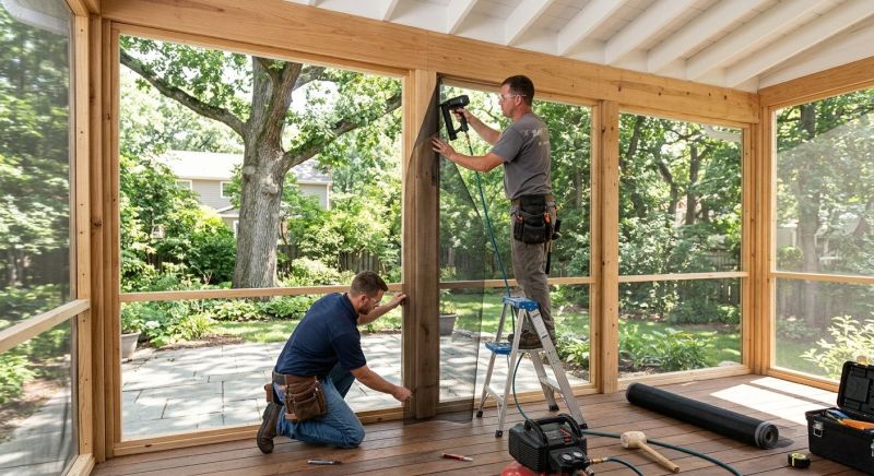 Porch Enclosure Installation in Boulder, CO